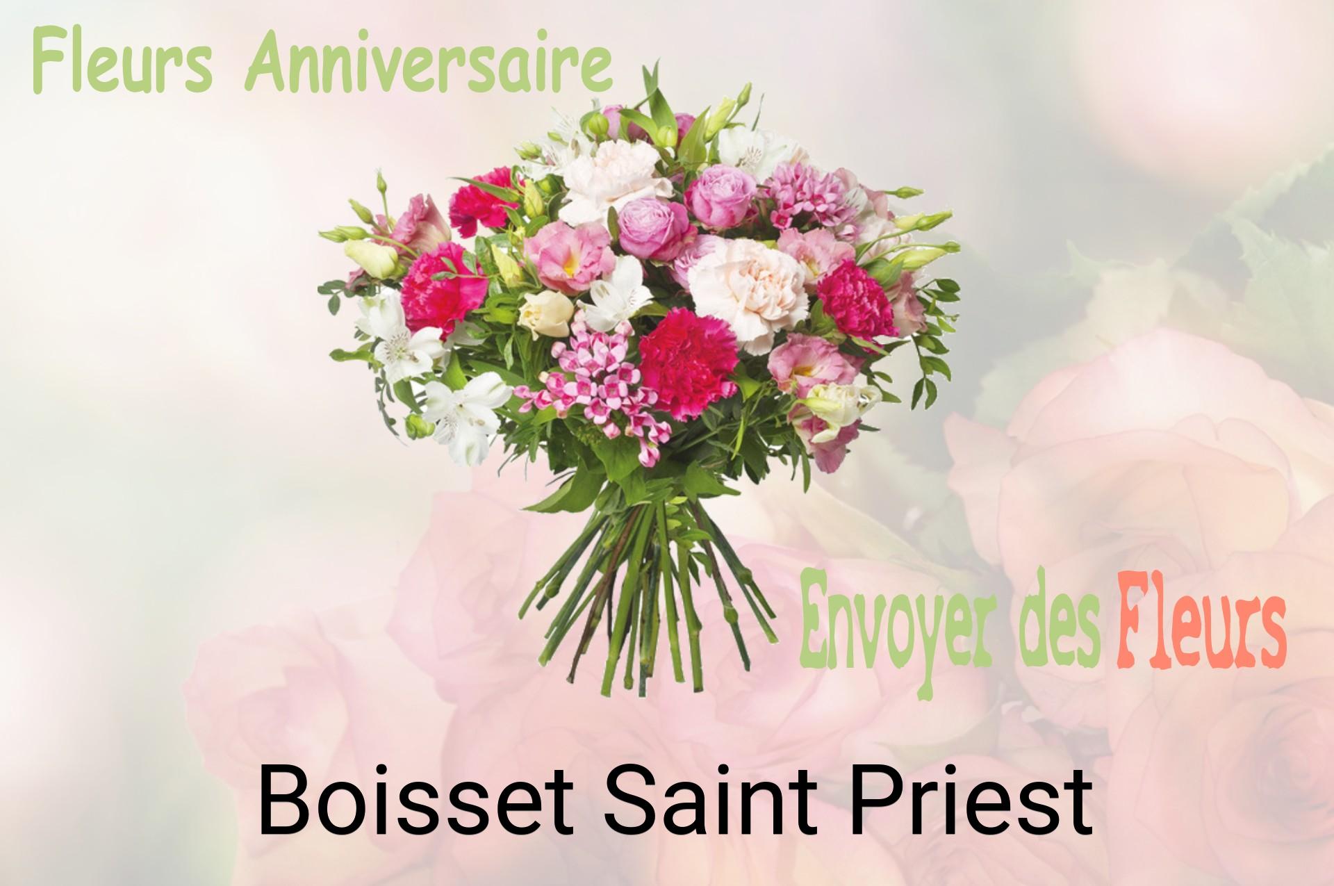 Bouquet de fleurs d’anniversaire livré à Boisset-Saint-Priest